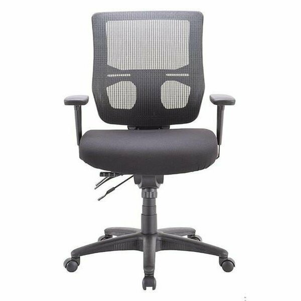 Homeroots Black Mesh & Fabric Chair 26.4 x 24.8 x 41.7 in. 372409